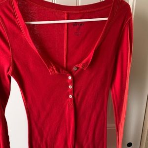 Women’s Red Old Navy Long Sleeve Shirt